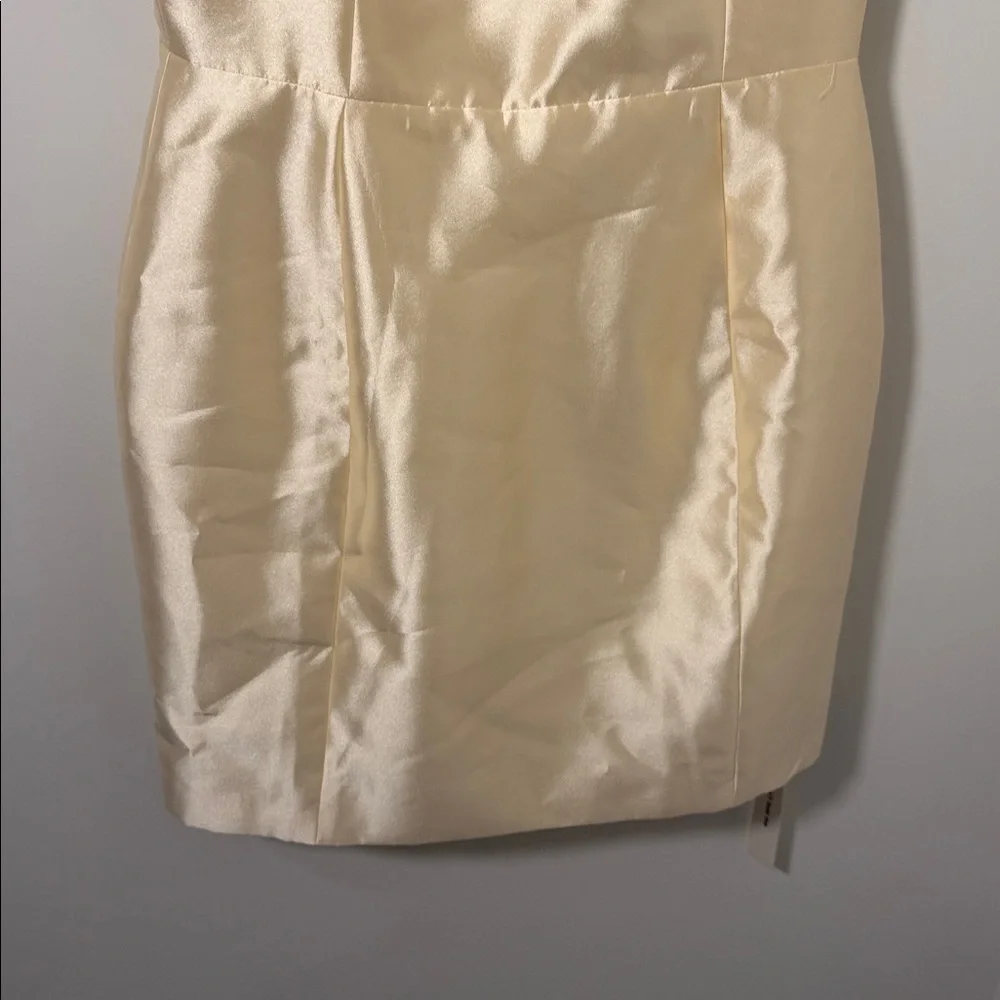 Reformation Cream Square-Neck Mini Dress - Picture 8 of 14